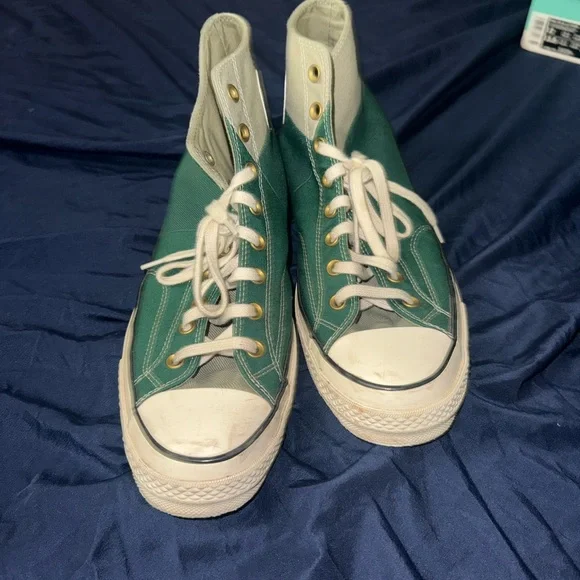 Converse Green and White High-Tops - Picture 6 of 7